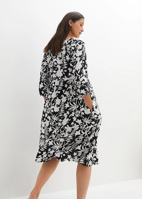 Robe Midi En Viscose Avec Poches 5 Robe Midi En Viscose Avec Poches - Afbeelding 3