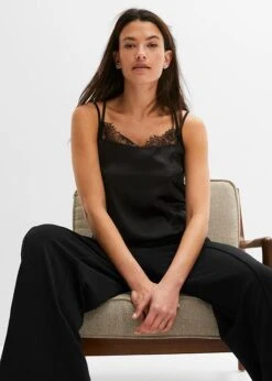 Body-string En Satin Sans Armatures -Venus Mode Winkel 23080718 ECLKSFZb