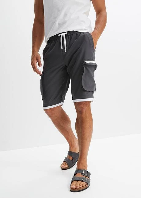 Rainbow Bermuda Cargo Taille Extensible, Regular Fit 4 Rainbow Bermuda Cargo Taille Extensible, Regular Fit - Afbeelding 2