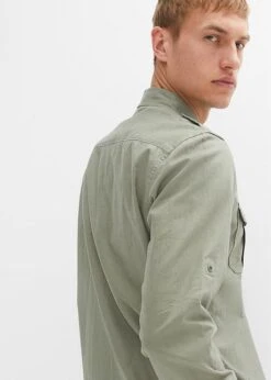 Chemise Manches Longues En Mélange Lin Et Coton -Venus Mode Winkel 23082535 udeHzkRd