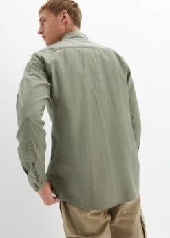 Chemise Manches Longues En Mélange Lin Et Coton -Venus Mode Winkel 23082623 7IMiWpmt