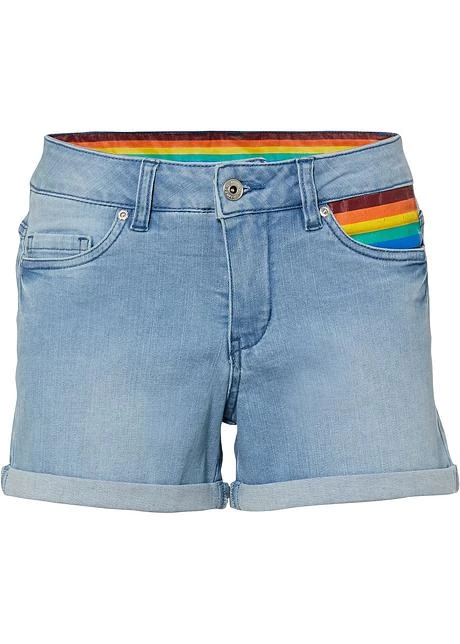 Rainbow Short En Jean Pride Avec Détail Drapeau 3 Rainbow Short En Jean Pride Avec Détail Drapeau