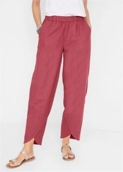 Pantalon En Lin Majoritaire, Longueur Cheville Et Taille Confortable, Loose Fit 12 Pantalon En Lin Majoritaire, Longueur Cheville Et Taille Confortable, Loose Fit -Venus Mode Winkel 23084917 1LO5GT1W