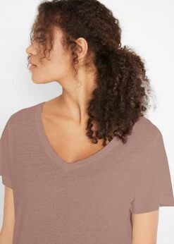 T-shirt Décontracté En 100% Lin -Venus Mode Winkel 23089456 WesuPoul