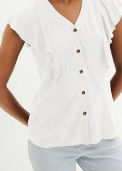 Blouse à Manches Volantées 14 Blouse à Manches Volantées -Venus Mode Winkel 23092069 DC8YZP49