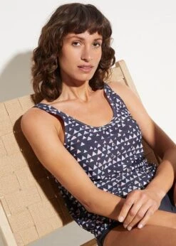 Tankini Oversize (ens. 2 Pces.) En Polyamide Recyclé -Venus Mode Winkel 23093120 T3MDTRFm