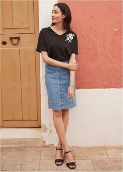 Jupe En Jean à Boutons 16 Jupe En Jean à Boutons -Venus Mode Winkel 23093636 oHXjtp5h