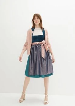 Dirndl Avec Velours En Longueur Midi (Ens. 2 Pces.) -Venus Mode Winkel 23095518 Tk456aRh