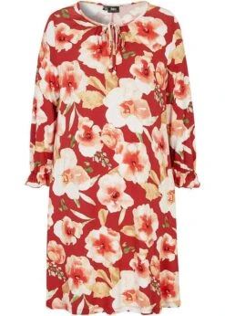 Robe-tunique En Jersey Avec Détail Lien à Nouer Au Décolleté, Longueur Genou