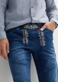 Bermuda En Jean Extensible Avec Broderie, Regular Fit -Venus Mode Winkel 23096023 IELusn7o