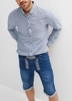 Bermuda En Jean Extensible Avec Broderie, Regular Fit -Venus Mode Winkel 23096032 pt06VCWy