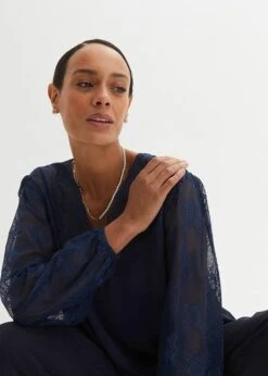 Blouse Avec Manches En Dentelle -Venus Mode Winkel 23099217 2gbcpTEf