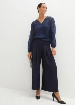 Blouse Avec Manches En Dentelle -Venus Mode Winkel 23099220 KFKloUEa