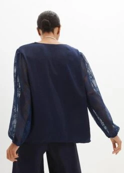 Blouse Avec Manches En Dentelle -Venus Mode Winkel 23099223 wOsj2rQN