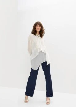 Blouse Manches Longues Avec Lavallière -Venus Mode Winkel 23100007 yU1s3EVM