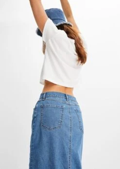 Rainbow Jupe En Jean Longue Avec Fente -Venus Mode Winkel 23100131 bh6gOvag