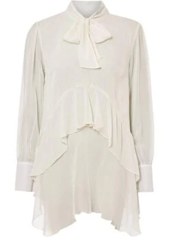 Blouse Manches Longues Avec Lavallière