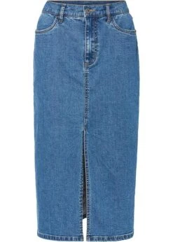 Rainbow Jupe En Jean Longue Avec Fente