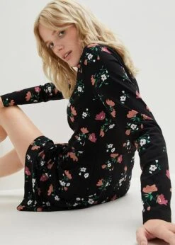 Robe En Jersey à Fleurs -Venus Mode Winkel 23102629 X9q6f3tS