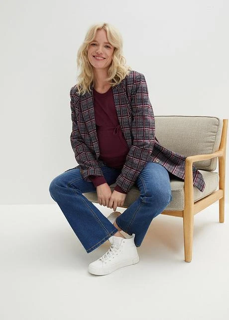 Pull De Grossesse 100% Coton Avec Lien à Nouer 6 Pull De Grossesse 100% Coton Avec Lien à Nouer - Afbeelding 4