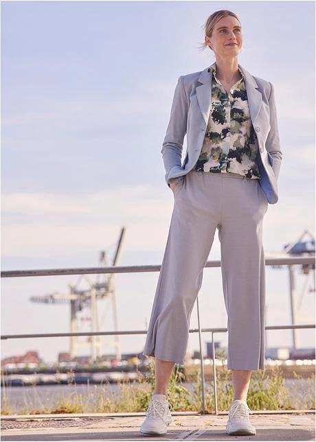 Blazer En Jersey Coton Cintré 9 Blazer En Jersey Coton Cintré - Afbeelding 7