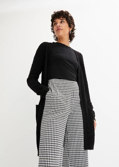 Gilet Long En Maille Bouclée 4 Gilet Long En Maille Bouclée - Afbeelding 2