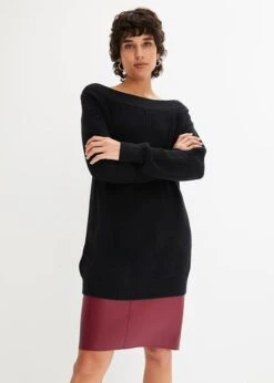 Pull En Maille Côtelée à Encolure Bateau -Venus Mode Winkel 23112567 a1EMtMEl