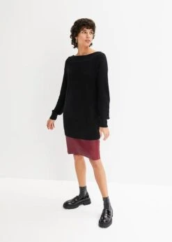 Pull En Maille Côtelée à Encolure Bateau -Venus Mode Winkel 23112570 eqQY6FgB