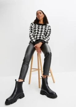 Pantalon Skinny Stretch Enduit Avec Taille élastiquée 12 Pantalon Skinny Stretch Enduit Avec Taille élastiquée -Venus Mode Winkel 23112697 QRl9RSyu