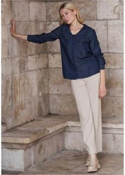 Pantalon Extensible à Motif Pied-de-poule, Wide Leg 16 Pantalon Extensible à Motif Pied-de-poule, Wide Leg -Venus Mode Winkel 23118277 D0NyDkAf