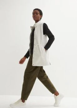 Gilet Sans Manches En Maille Peluche -Venus Mode Winkel 23118390 u3MB11Jv