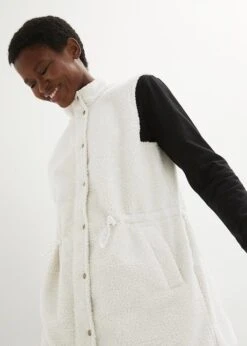 Gilet Sans Manches En Maille Peluche -Venus Mode Winkel 23118393 QXJbUPOy