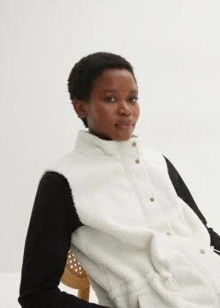 Gilet Sans Manches En Maille Peluche -Venus Mode Winkel 23118410 0AKGSvQH