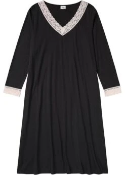 Chemise De Nuit Avec Viscose Et Dentelle