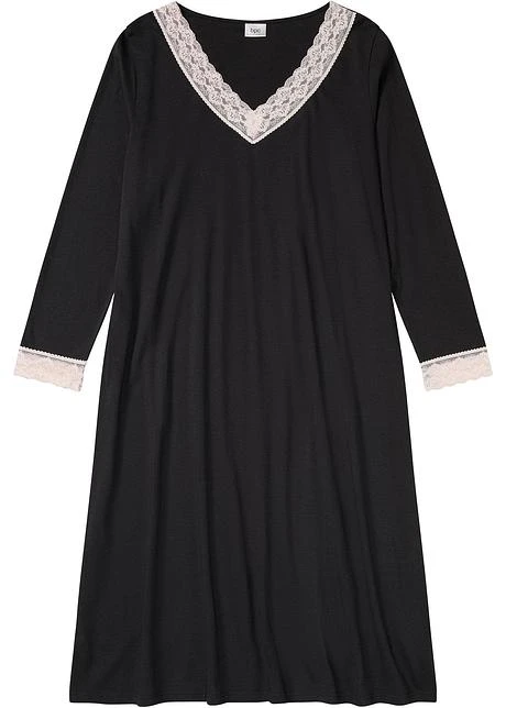 Chemise De Nuit Avec Viscose Et Dentelle 3 Chemise De Nuit Avec Viscose Et Dentelle