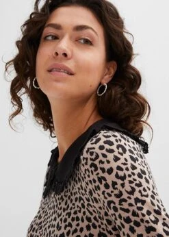 T-shirt Léopard Avec Col -Venus Mode Winkel 23122792 fTw20PpI