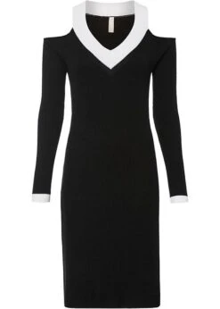 Robe En Maille à épaules Découpées