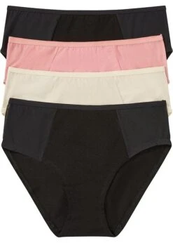 Lot De 4 Maxi Slips Avec Coton