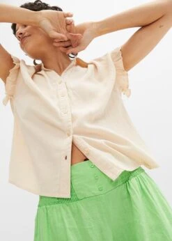 Pantalon Large Avec Lin Majoritaire Et Taille Smockée Confortable 13 Pantalon Large Avec Lin Majoritaire Et Taille Smockée Confortable -Venus Mode Winkel 23126318 Lp0hpeTo