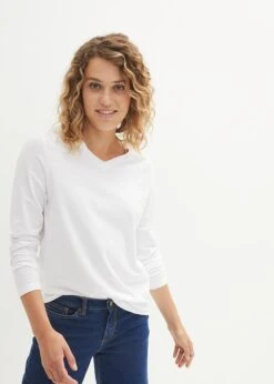 PREMIUM T-shirt Manches Longues Avec Col En V, Sans Couture Essential 11 PREMIUM T-shirt Manches Longues Avec Col En V, Sans Couture Essential -Venus Mode Winkel 23130167 M8UYWPfm