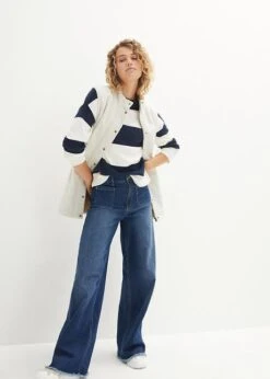 Pull En Fine Maille à Col Rond Avec Rayures Blocs -Venus Mode Winkel 23131704 ut6RWg2T