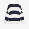 Pull En Fine Maille à Col Rond Avec Rayures Blocs -Venus Mode Winkel 23131707 8sp5REnM