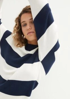 Pull En Fine Maille à Col Rond Avec Rayures Blocs -Venus Mode Winkel 23131708 RiIuKns8