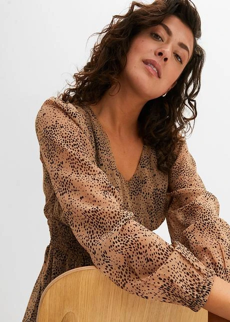 Robe En Chiffon Avec Smock 8 Robe En Chiffon Avec Smock - Afbeelding 6