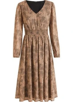 Robe En Chiffon Avec Smock