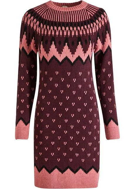 Robe En Maille à Motif Norvégien 9 Robe En Maille à Motif Norvégien - Afbeelding 7