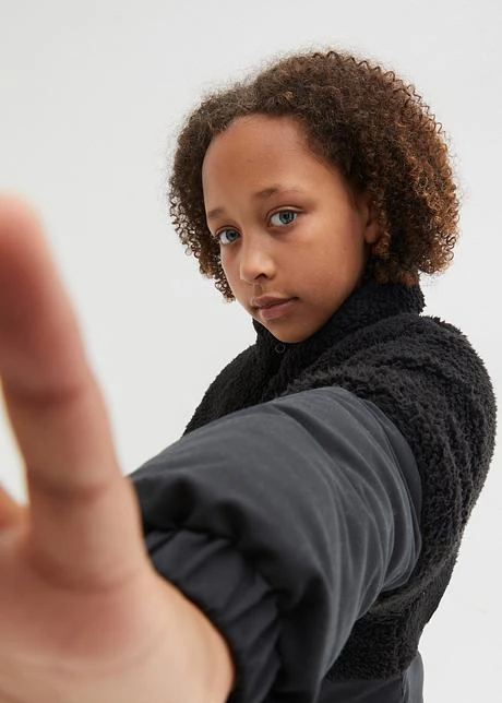 Veste Hiver Fille Avec Maille Peluche 7 Veste Hiver Fille Avec Maille Peluche - Afbeelding 5