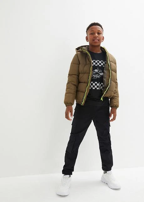 Pantalon Parachute Garçon Avec Cordons Et Poches, Regular Fit 6 Pantalon Parachute Garçon Avec Cordons Et Poches, Regular Fit - Afbeelding 4