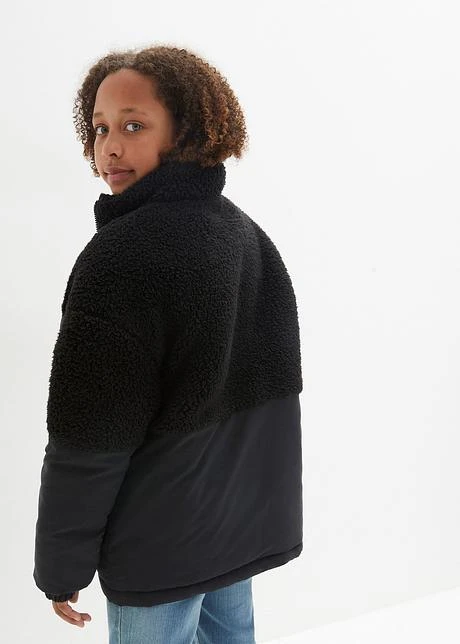Veste Hiver Fille Avec Maille Peluche 5 Veste Hiver Fille Avec Maille Peluche - Afbeelding 3