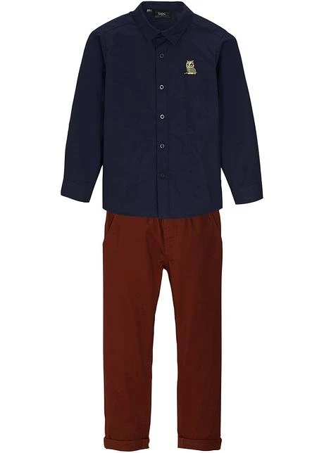Chemise Et Pantalon Chino Garçon (Ens. 2 Pces.) 3 Chemise Et Pantalon Chino Garçon (Ens. 2 Pces.)